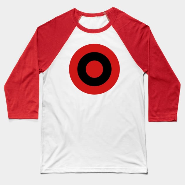 Albania Air Force Roundel Baseball T-Shirt by Lyvershop